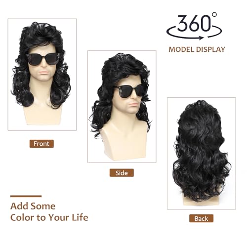 80s Mullet Wig for Halloween Costumes