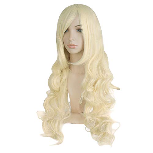 Light Blonde Spiral Curly Cosplay Wig 32