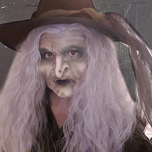 Long Grey Witch Wig for Halloween Cosplay