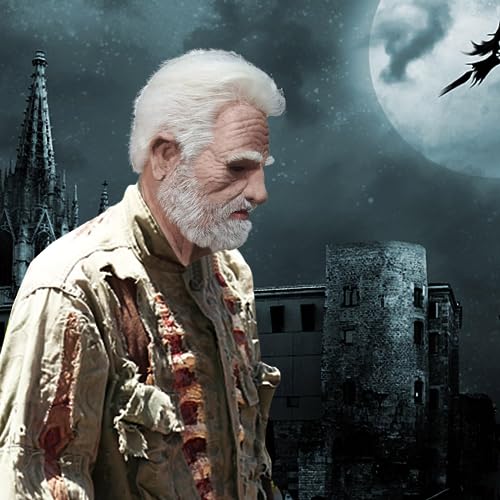 Realistic Bald Man Latex Mask for Halloween