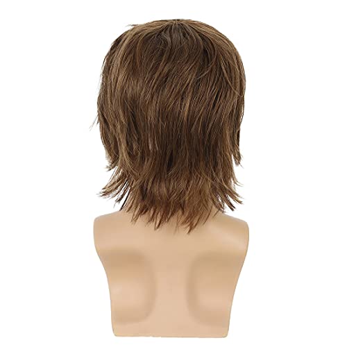 Wiwige Light Brown Short Layered Halloween Wig