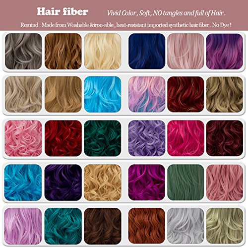 Ombre Pink Curly Bob Wig for Halloween Party