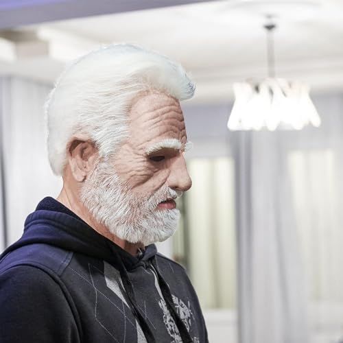 Realistic Bald Man Latex Mask for Halloween