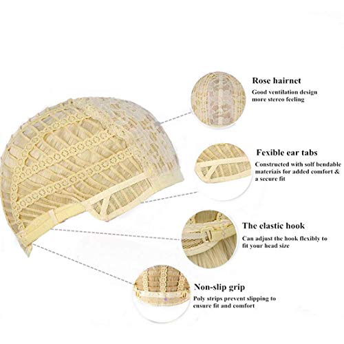 80s Rocker Mullet Wig - Curly Blonde-Black Mix