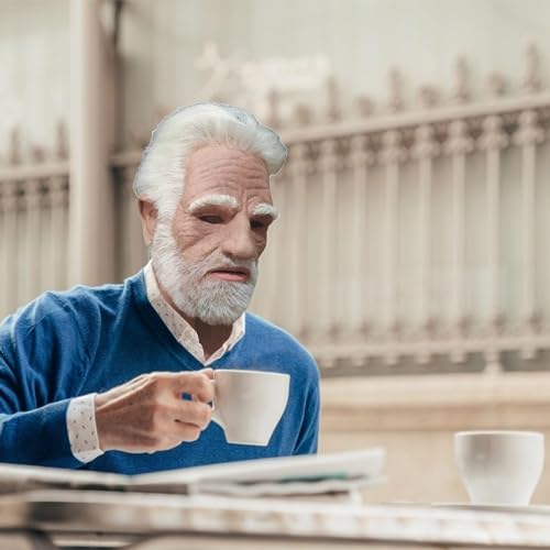 Realistic Bald Man Latex Mask for Halloween