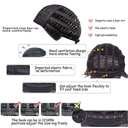 Wiwige Light Brown Short Layered Halloween Wig