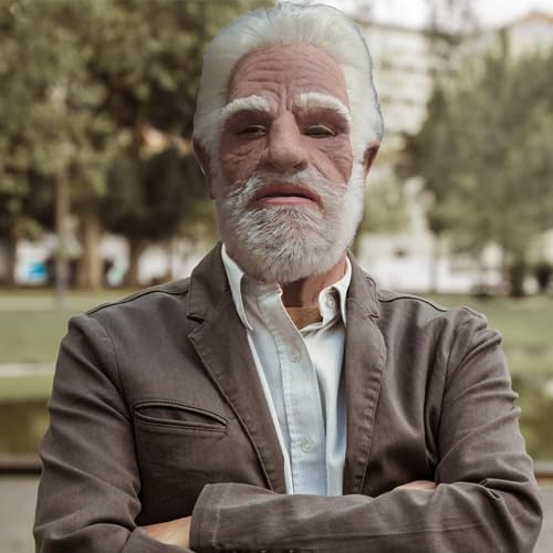 Realistic Bald Man Latex Mask for Halloween