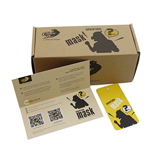 Creepy Deluxe Pumpkin Head Mask for Halloween