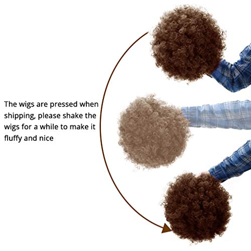 Fluffy Afro Clown Wig for Halloween Parties