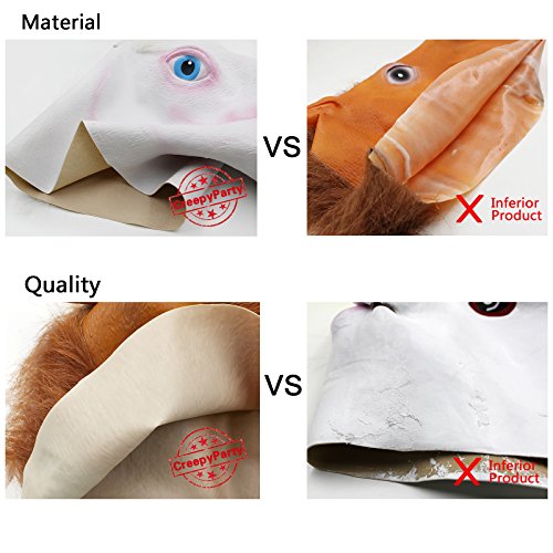 Creepy Deluxe Pumpkin Head Mask for Halloween