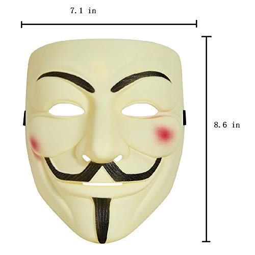 4 Pack V for Vendetta Masks for Halloween