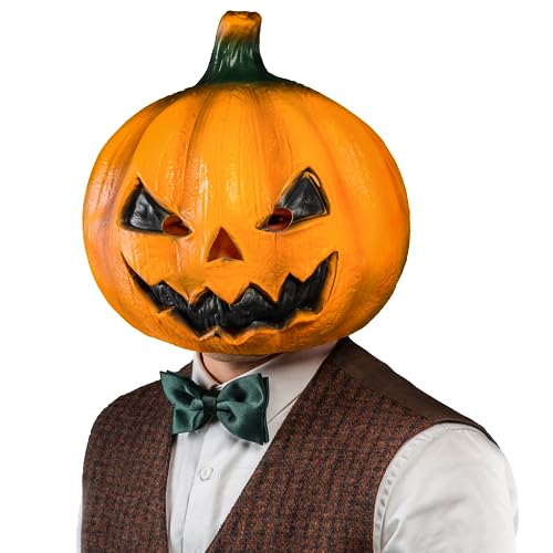 Scary Halloween Jack-O'-Lantern Face Masks