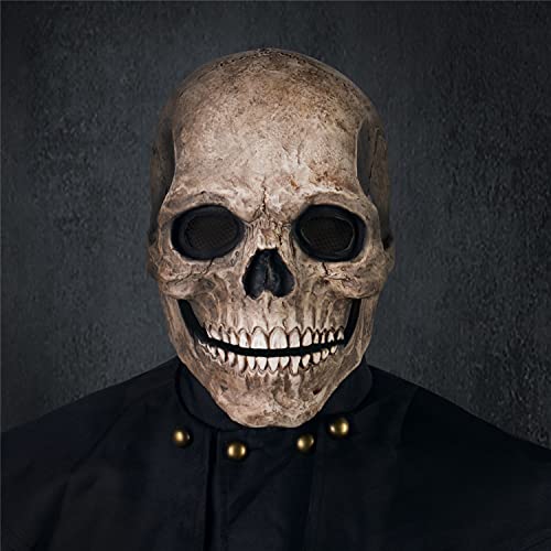 Creepy Movable Jaw Skull Mask for Halloween