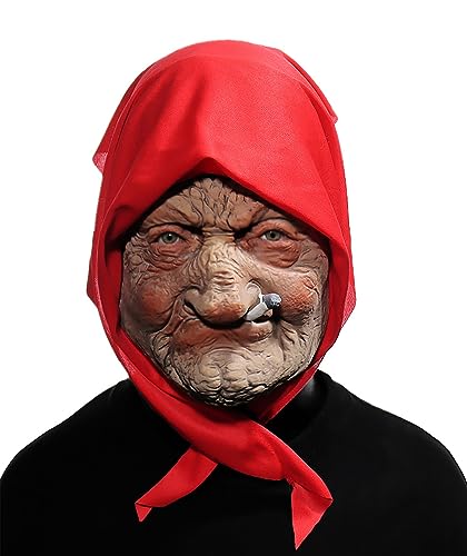 Lifelike Granny Masks for Halloween Fun