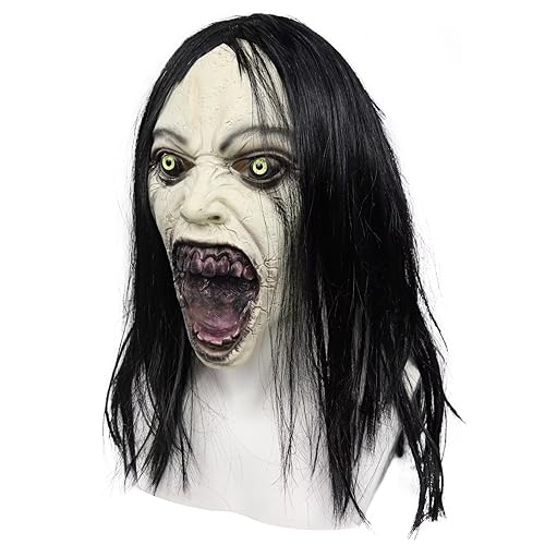 Creepy Crying Woman Mask for Halloween Parties
