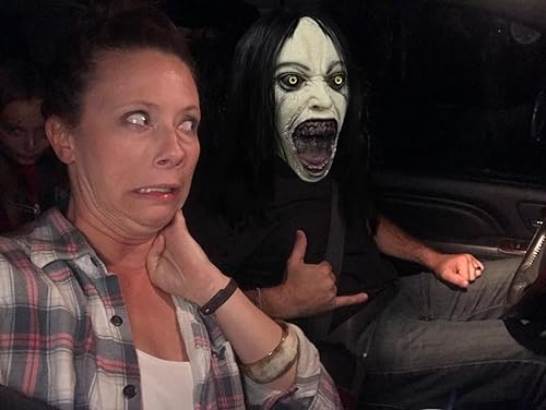 Creepy Crying Woman Mask for Halloween Parties