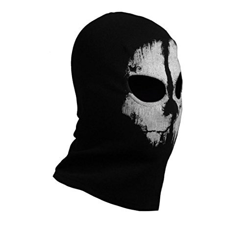 Ghost Print Balaclava Mask for Halloween Cosplay