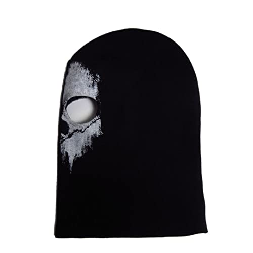 Ghost Print Balaclava Mask for Halloween Cosplay