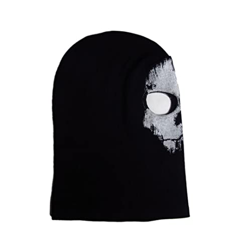 Ghost Print Balaclava Mask for Halloween Cosplay