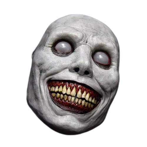 Creepy White Demon Mask for Halloween Cosplay