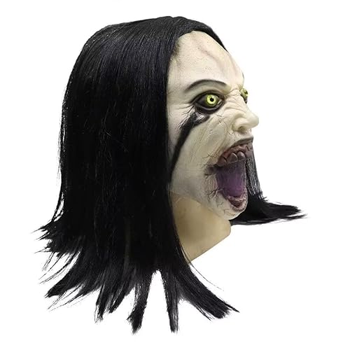 Creepy Crying Woman Mask for Halloween Parties