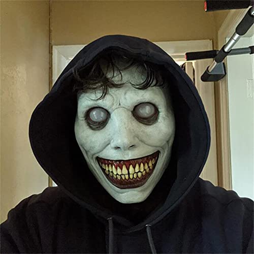Creepy White Demon Mask for Halloween Cosplay