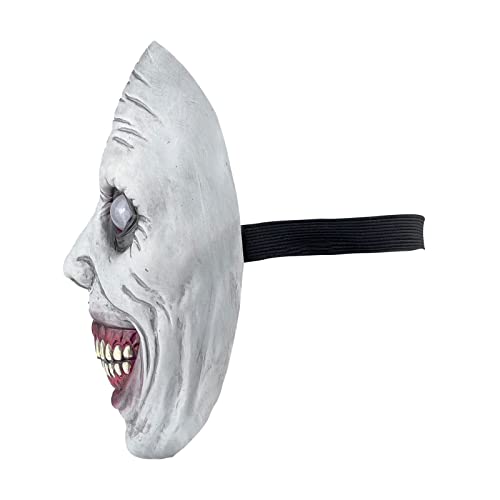 Creepy White Demon Mask for Halloween Cosplay