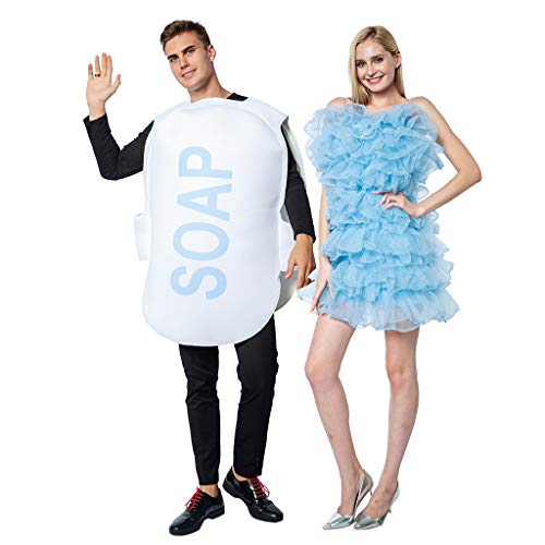 Funny Halloween Couple Loofah & Soap Costume Set