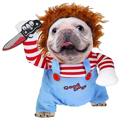 Funny Deadly Doll Halloween Costume for Dogs