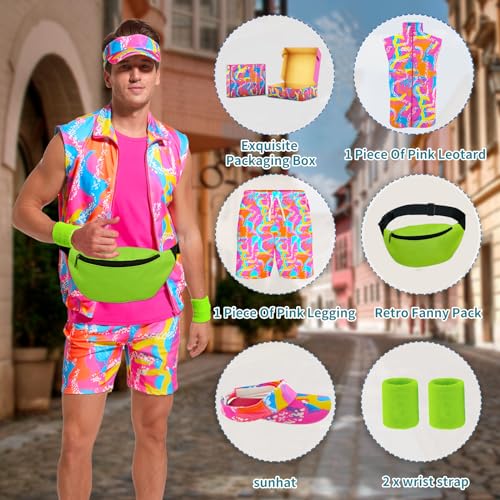 80s Workout Costume for Men - Halloween Fun