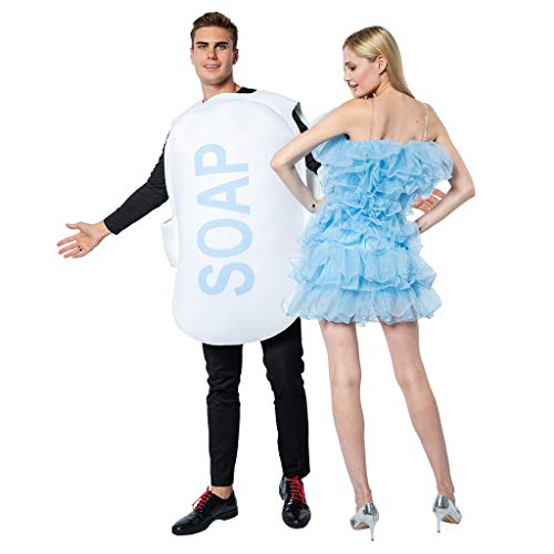 Funny Halloween Couple Loofah & Soap Costume Set