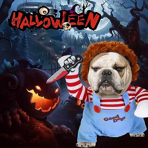 Funny Deadly Doll Halloween Costume for Dogs
