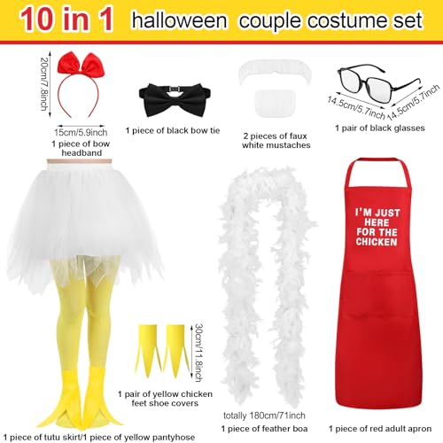 Couple Halloween Costume Set: Old Man & Side Chick