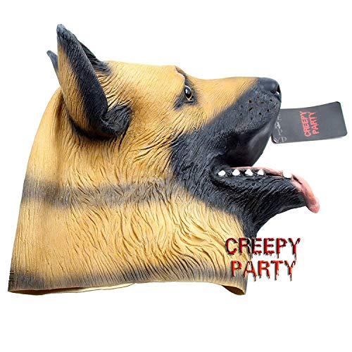 German Shepherd Dog Head Halloween Costume Mask