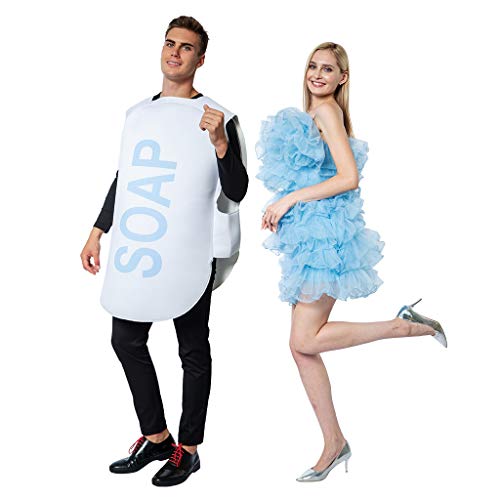 Funny Halloween Couple Loofah & Soap Costume Set