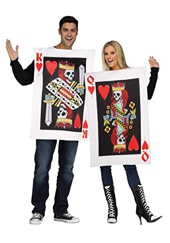 Adult King & Queen of Hearts Costume Set