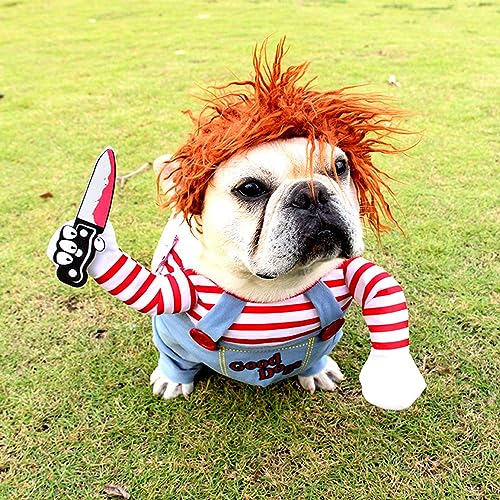 Funny Deadly Doll Halloween Costume for Dogs