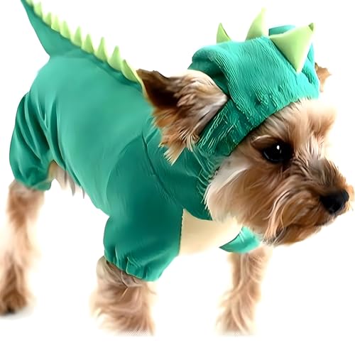 Dinosaur Dog Halloween Costume Hoodie for Small Pets