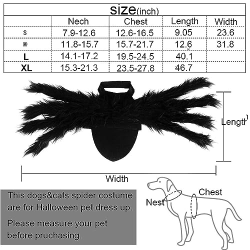 Spider Costume for Dogs and Cats - Halloween Fun