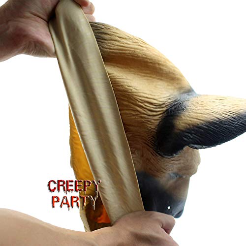 German Shepherd Dog Head Halloween Costume Mask