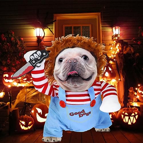 Funny Deadly Doll Halloween Costume for Dogs