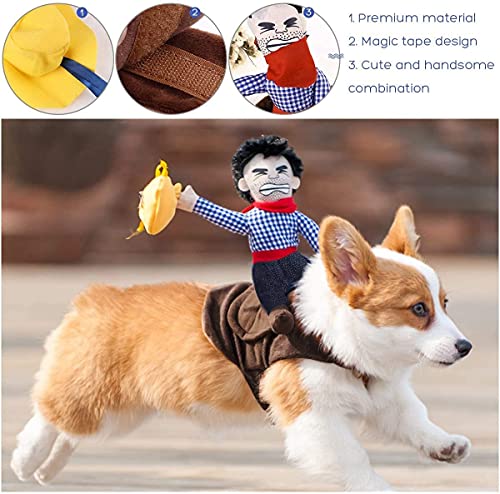 Cowboy Rider Dog Costume for Large Pets