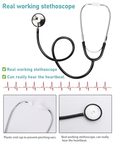 Kids Doctor Scrubs Halloween Costume Set, 7 Pieces