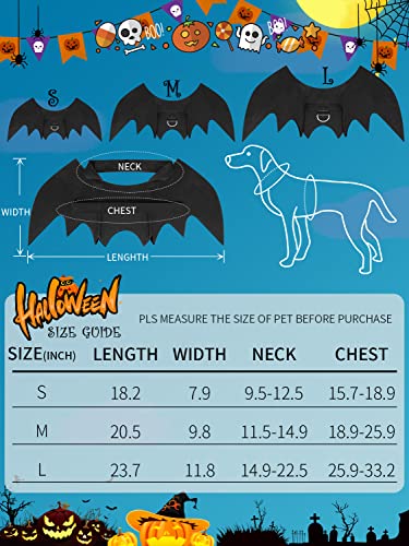Bat Wings Costume for Large Dogs - Halloween Fun