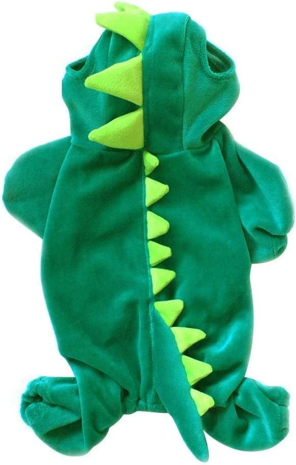 Dinosaur Dog Halloween Costume Hoodie for Small Pets