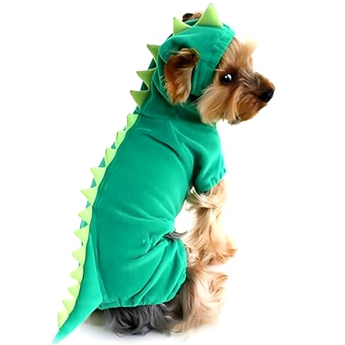 Dinosaur Dog Halloween Costume Hoodie for Small Pets