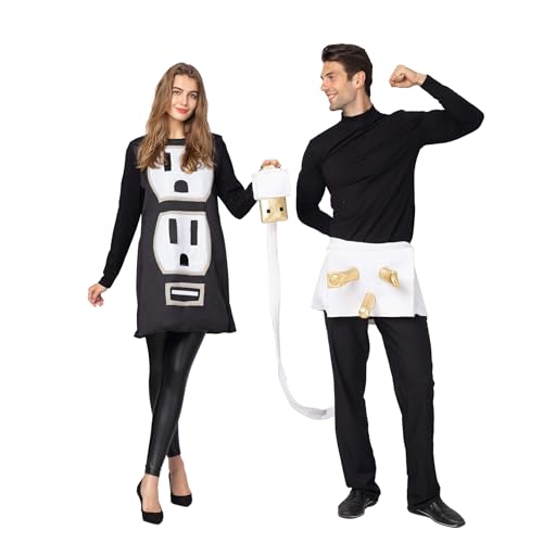 USB/Light Plug Halloween Costume Couple Set