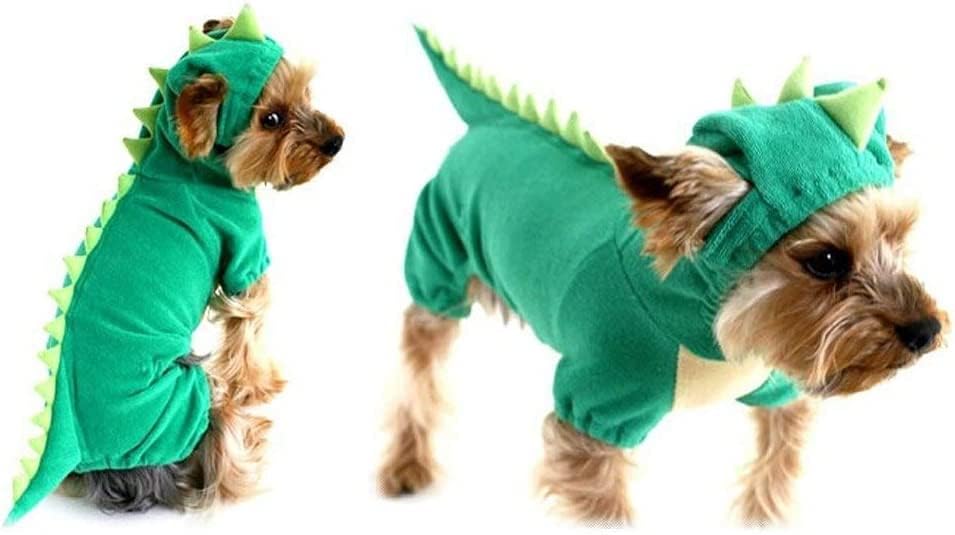 Dinosaur Dog Halloween Costume Hoodie for Small Pets