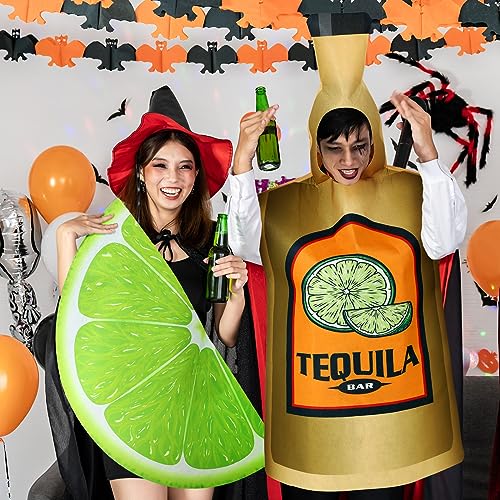 Couples Tequila Bottle & Lime Slice Costumes