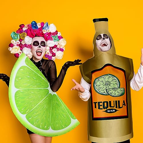 Couples Tequila Bottle & Lime Slice Costumes